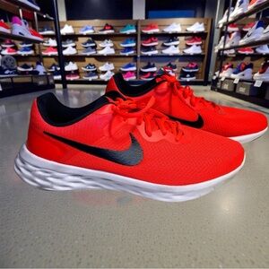 Nike Revolution 6‎ Size 10 W Bright Crimson White Obsidian DD8475-601 Athletic